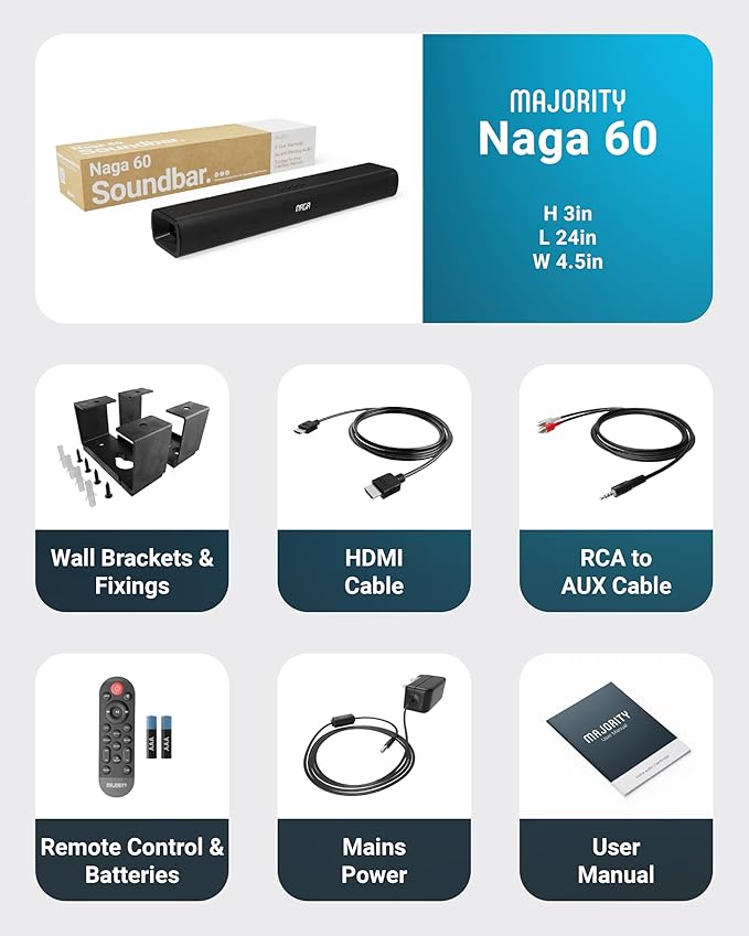 Majority Bluetooth 120W TV Sound Bar - Image 7
