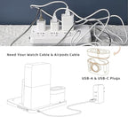 Wireless Charging Station, 3 in 1 Charging Station, Alarm Clock - Image 6