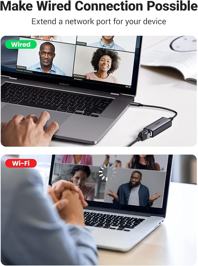 UGREEN USB C to Ethernet Adapter, Driver-Free, Compatible - Image 2