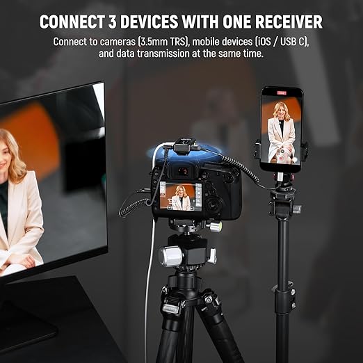 NEEWER CM28 PRO Wireless Lavalier Lapel Microphone System - Image 2