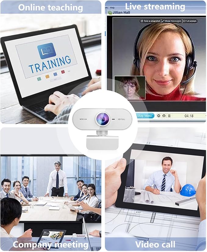 Webcam 1080P HD Webcam for PC, Web cam - Image 8