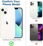 AGVEE 3+3 6 Pack for iPhone 14 6.1" / 14 Plus 6.7" Camera Lens Cover Protector - Image 2