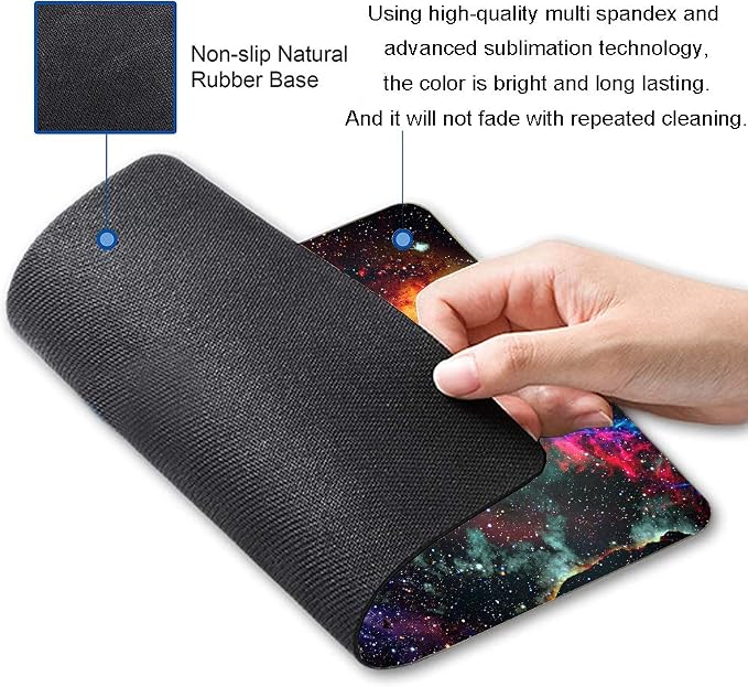 Galaxy and Nebula Mouse Pad, Milky Way Galaxy Mouse Pad, Gaming Mouse Mat - Image 2
