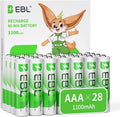 EBL AAA Rechargeable Batteries, 1100mAh 1.2V Ni-MH Battery by EBL