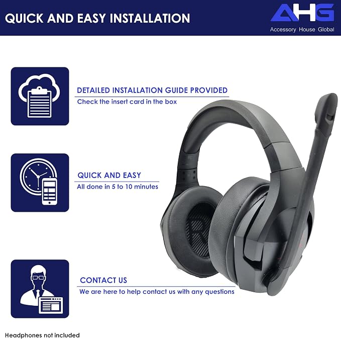 AHG Upgrade Premium Replacement Cloud Stinger Ear Pads Cushions and Headband - Image 7
