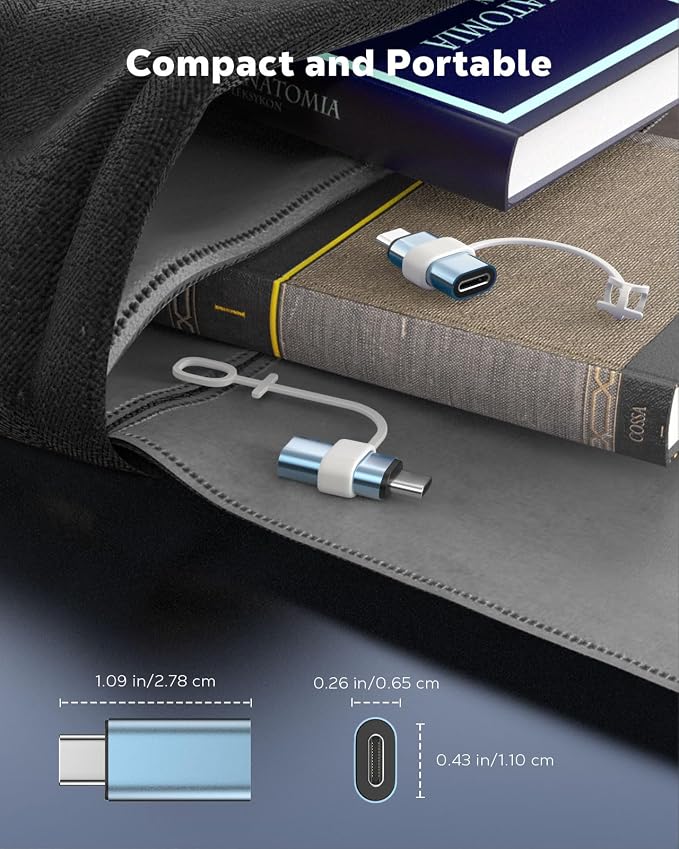 MoKo 4 Pack Lightning Female to USB C Male Adapter, USB-C Lightning Adapter - Image 8