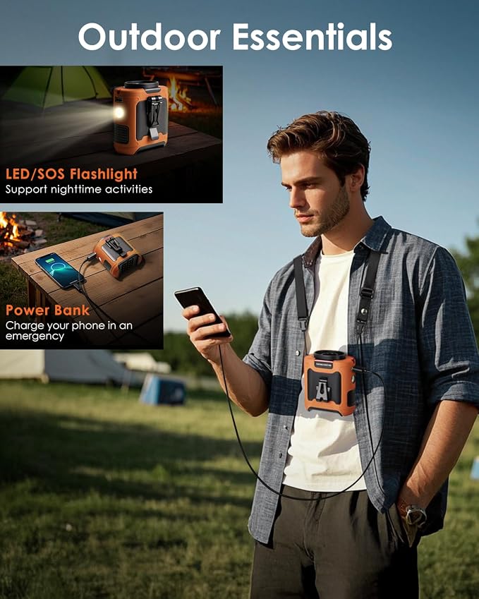 Portable Waist Fan Clip on, Personal Wearable Belt Fan 10000mAh Rechargeable - Image 4