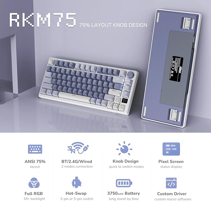 RK ROYAL KLUDGE M75 Mechanical Keyboard - Image 2