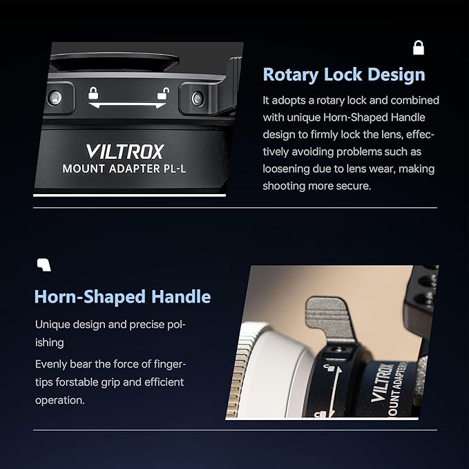 VILTROX PL-L Lens Adapter, Lens Converter Ring Camera Lens Mount Adapter Ring - Image 5