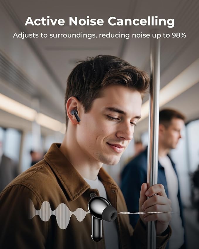Wireless Earbuds, Ear Buds Active Noise Cancelling - Image 3