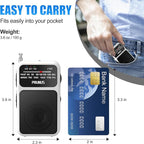 PRUNUS J-555 Pocket Radio AM FM USB-C Charging& Battery Operated, Excellent - Image 3