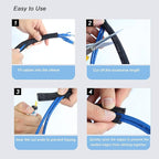 CrocSee 25ft - 3/8 inch Braided Cable Management Sleeve Cord Protector - - Image 6