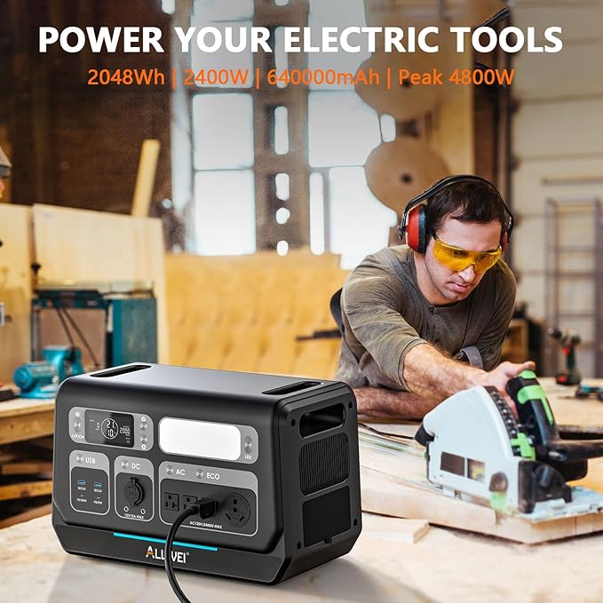 ALLWEI LiFePO4 Solar Generator 2400W - Image 5