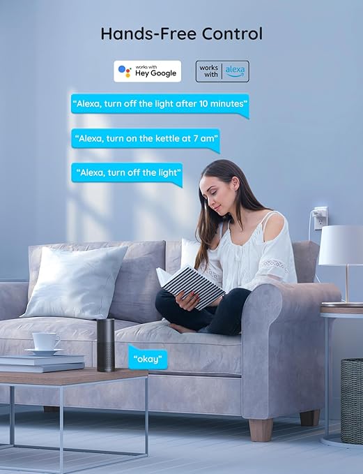 Govee Smart Plug 15A, WiFi Bluetooth Outlets 4 Pack Work - Image 3