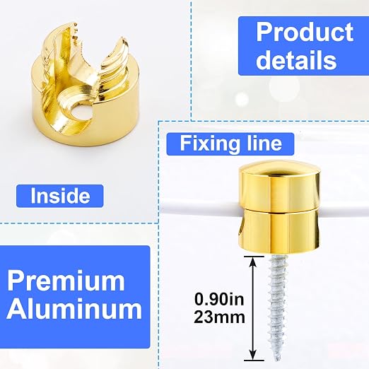 1 Sets Charger Holders for Cords, Adhesive Metal Cord Clips, Cable Management - Image 3