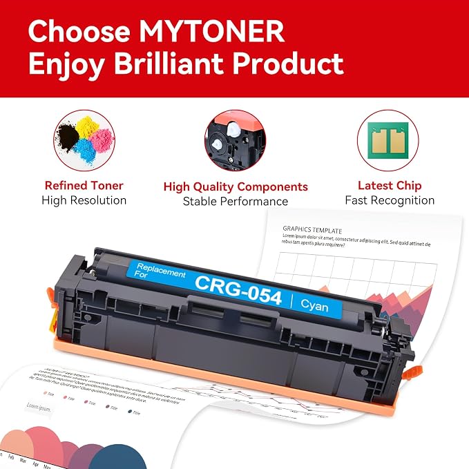 MYTONER 054 Toner Cartridge Set Replacement - Image 2