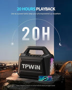 Portable Bluetooth Speaker - 80W Peak Loud Speakers - Image 3