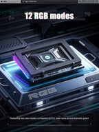 llano V10 Gaming Laptop Cooling Pad, RGB Laptop Cooler Stand - Image 3