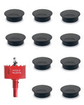 10 Pack Desk Grommet 50mm Bi-Metal Hole Saw Kit by Bicafa