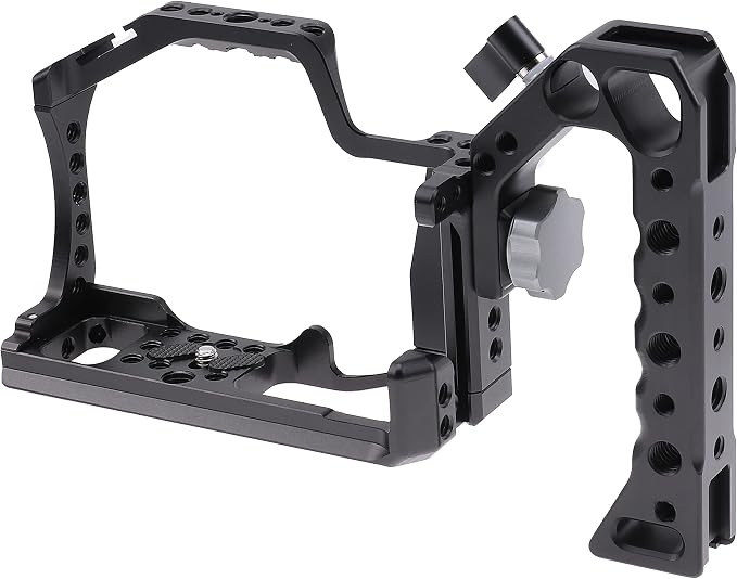 FocusFoto Camera Cage +Top/Side Handle Grip Kit, Aluminium Alloy Video - Image 7