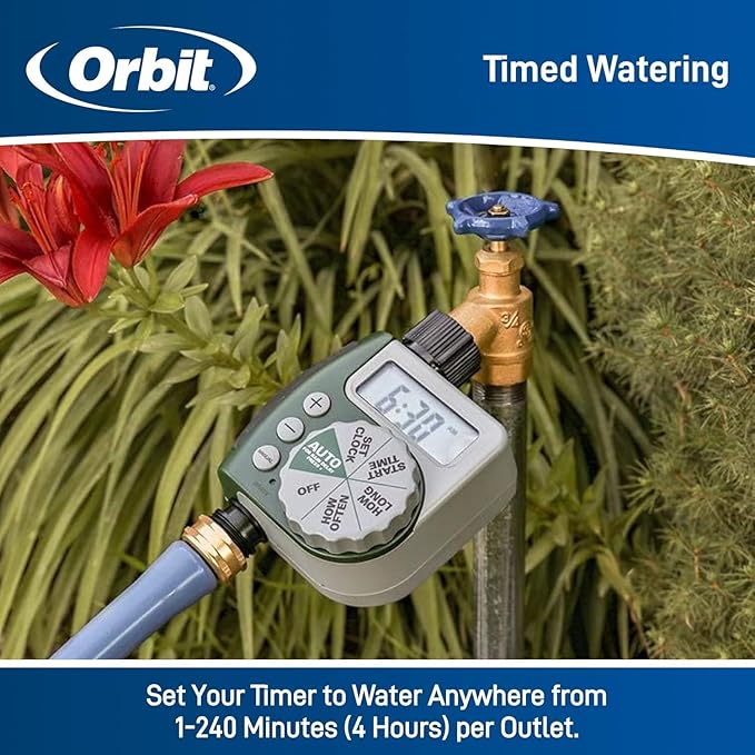 Orbit 62061Z 1-Outlet Programmable Digital Hose Watering Timer & 3-in-1 Filter - Image 8
