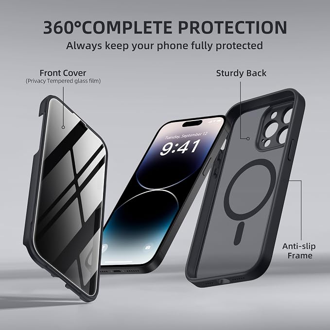 BERFY Magnetic for iPhone 14 Pro Max Case, Compatible - Image 8