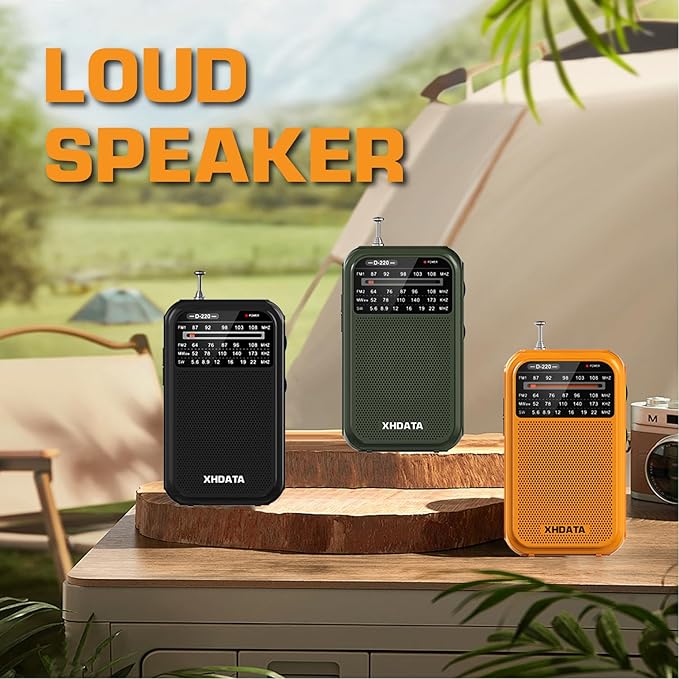 XHDATA D220 Portable Radio AM FM SW Shortwave Receiver Pocket Radios, 2 AA - Image 6