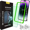 Blue Light Screen Protector for iPhone 14 Pro Max & Camera Lens Protector by JESOHO