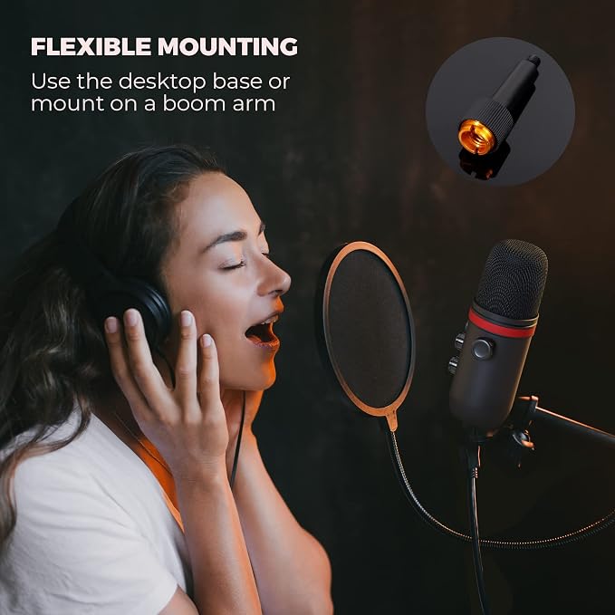 AUDIOPRO USB Microphone, Computer Condenser Gaming Mic - Image 7