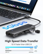Selore Docking Station for MacBook Pro Air Windows, 10 in 1 Dual HDMI Adapter - Image 5