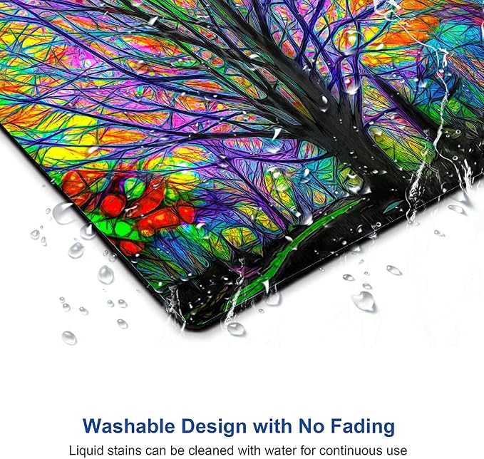Spring Life Tree Custom Design Square Waterproof Non-Slip Rubber Base Mouse Pad - Image 5