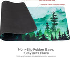 Lokigo Green Forest Mouse Pad, Waterproof Extended Large Gaming Mousepad - Image 3