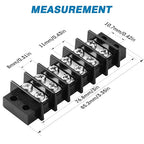 GLOSO Terminal Blocks Double Row Stainless 11 mm Pitch TBC, Marine Grade - Image 2