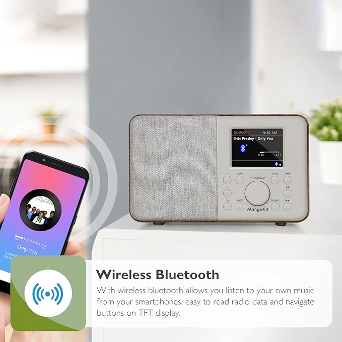 SR10 Bluetooth 5.3, Podcast Player, Portable FM Radio, Mains or AA Battery - Image 7