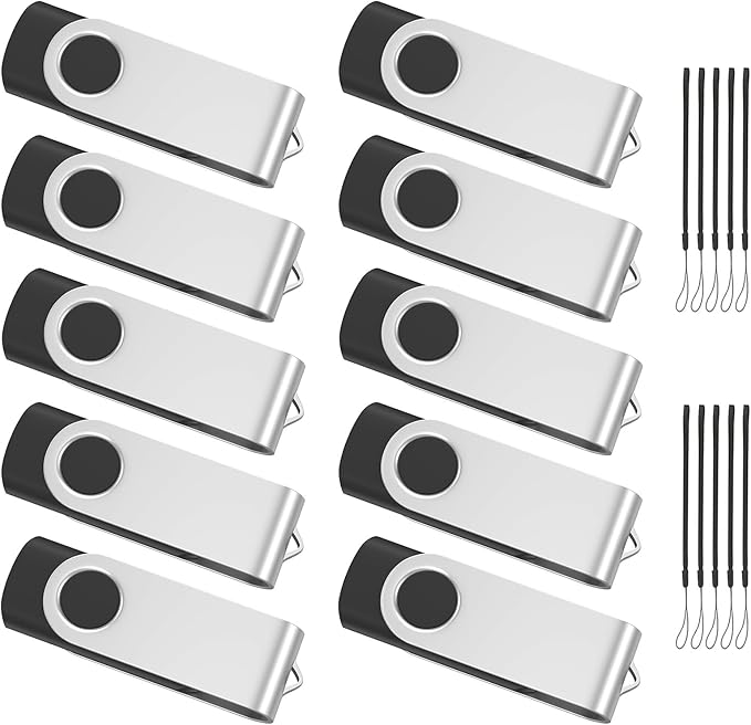 ABLAZE 128MB Flash Drive 10 Pack, USB 2.0 Memory Stick by ABLAZEGlobal