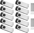 ABLAZE 128MB Flash Drive 10 Pack, USB 2.0 Memory Stick by ABLAZEGlobal