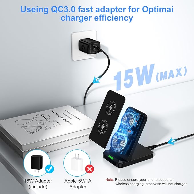 Wireless Charger Fast Charging Stand - Image 2