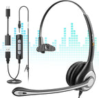 Wantek Computer Headset with Microphone by Wantek