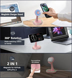 Magnetic Wireless Charger Stand 15W Fast Mag-Safe Charger - Image 2