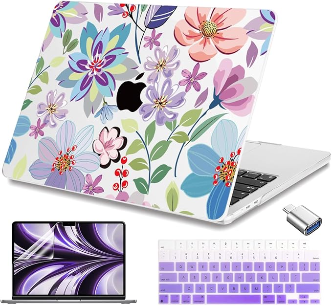 Teryeefi for M4 M3 M2 MacBook Air 13 inch Case 2025 2024 2023 2022 Release by Teryeefi