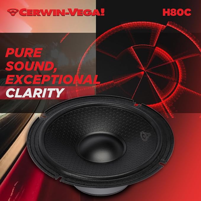 CERWIN-VEGA! HED 2025 Edition-8” Component Full Range Speaker System - Image 6