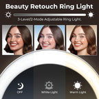 2K Webcam for PC with Microphone & Light & Privacy Cover, Web Camera for - Image 3