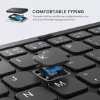 Foldable Bluetooth Keyboard, Portable Full Size Folding Keyboard - Image 6