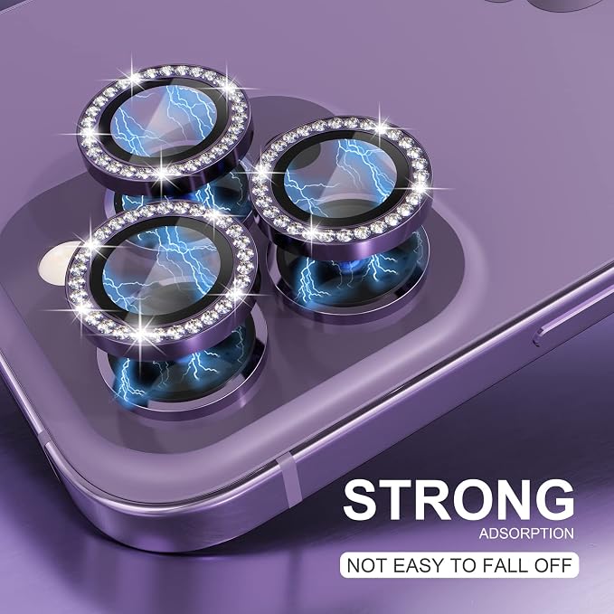 Choiche [3+1 for iPhone 14 Pro/iPhone 14 Pro Max Camera Lens Protector Bling - Image 6