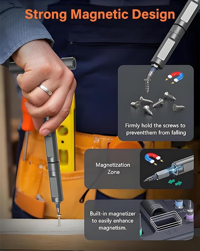 42 in 1 Magnetic Screwdriver, Screwdriver Set, Ring Doorbell, Furniture and DIY - Image 5