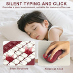Wireless Keyboard and Mouse Combo, Full-Sized Wireless Keyboard and Adjustable - Image 3
