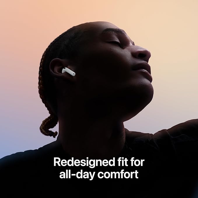 Apple AirPods 4 Wireless Earbuds, Personalized Spatial Audio, Sweat and Water - Image 3
