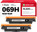 069H 069 Black Toner Cartridge Set 2-Pack MF753Cdw High Capacity Replacement by JCTONER
