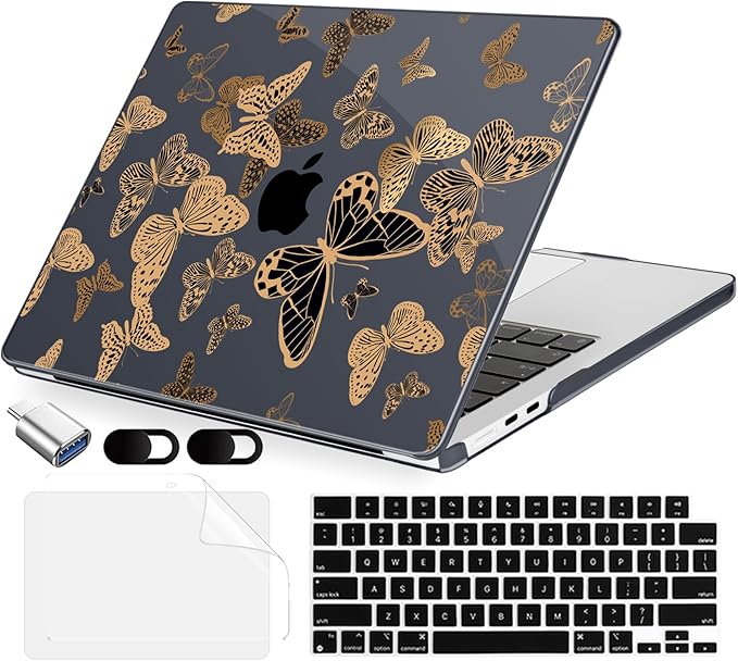 Compatible with MacBook Air 15 inch Case, M4 A3241/M3 A3114/M2 A2941, Hard Shell by MecBevia