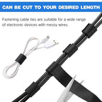 WILLBOND 3/4 Inch x 300ft Fastening Tape Cable Ties Reusable Fastening Nylon - Image 5
